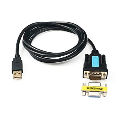 Obrázek CableDeconn USB to RS232 Adaptér with Prolific PL2303 Chipset 6ft 2m 2. 0 Male DB9 Serial Female Cable for Windows XP,Windows Vista,7,8,10, Mac OS Linux