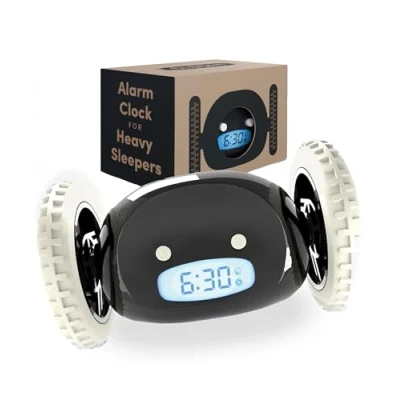 Obrázek Budík na útěku Clocky modrý aqua