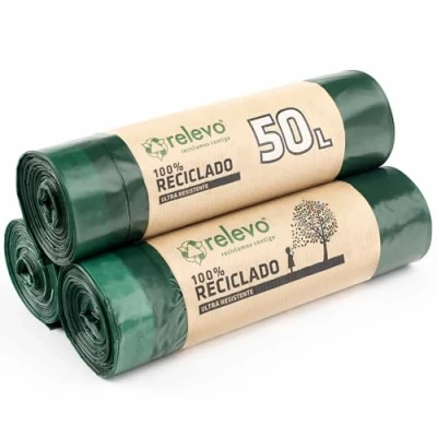 Obrázek Relevo 30 Stück Müllbeutel 50 L 100% Recycelt Müllsäcke