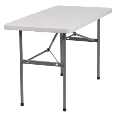 Obrázek Flash Furniture Klapptisch aus Kunststoff, 61 x 121,9 cm, Weiß, cm (B L)