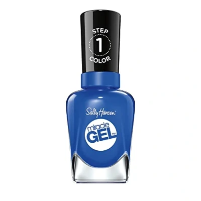 Obrázek Sally Hansen Miracle Gel lak na nehty bez umělého UV záření Tidal Wave, modrý, s intenzivně lesklým gelovým povrchem, č. 360, (1 x 14,7 ml)