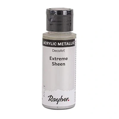 Obrázek Rayher Hobby Extreme Sheen metalická barva, stříbrná irizující láhev 59 ml, akrylová barva metalická, patentovaná receptura, 35014608