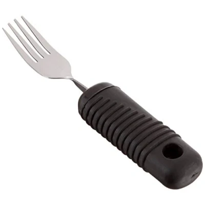 Obrázek Sammons Preston Sure Grip kolébkový nůž, kovový menu s pryžovou rukojetí o délce 10,2 cm dobrou rukojetí, pomůckou pro přípravu artritidu, slabou rukojeť, poruchy a postižení