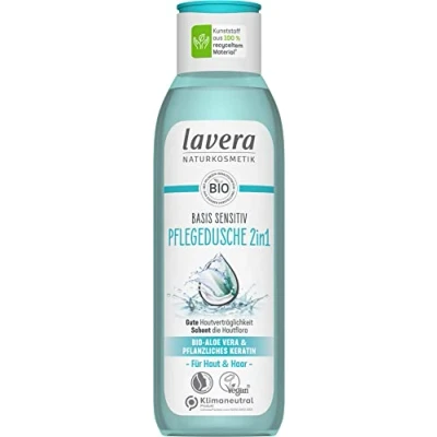 Obrázek Lavera Sprchový gel 2 v 1, bio aloe vera a rostlinný keratin, 250 ml