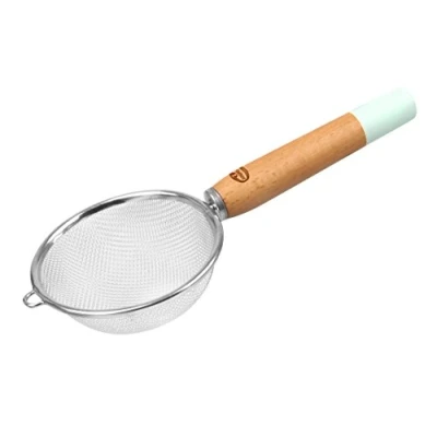 Obrázek Dr. Oetker sítko s dřevěnou rukojetí Ø 10, cedník ze série &quot;Modern Baking retro design&quot; (barva: barevná), množství: 1 kus