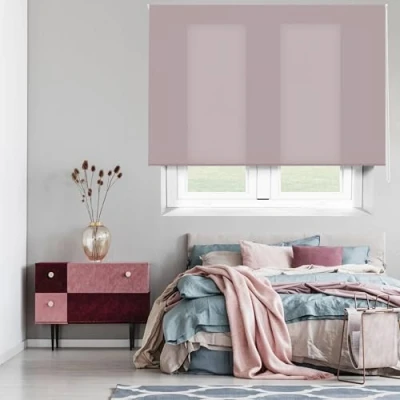 Obrázek Blindecor Ara Lichtdurchlässiges Rollo Dunkelviolett pastel 120 x 175 cm (BxH) Stoffgröße 117 170 Rollos für fenster