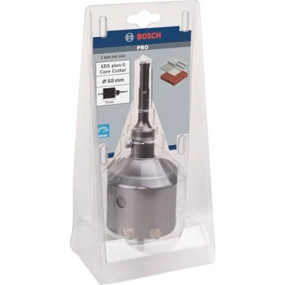 Obrázek Bosch Accessories 2608550064 duté vrtací korunky SDS plus 9 sada 3dílná, šedá, 68 mm