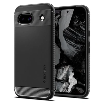 Obrázek Spigen Rugged Armor TPU Back Cover Černý Google Pixel 8a