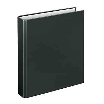 Obrázek VELOFLEX 1153080 Ringbuch Basic, DIN A5, 1 Stück, schwarz, Füllhöhe 25 mm, Ringordner mit 4 Ring Mechanik, Ordner schmal