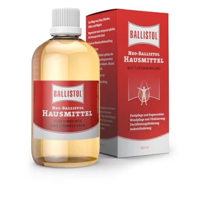 Obrázek BALLSISTOL 26200 NEO BALLISTOL Domácí prostředek 100 ml masážní olej na tření, vmasírování ošetření ran, dezinfekční