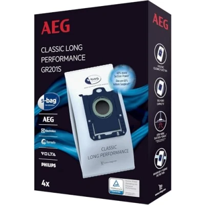 Obrázek Electrolux AEG 9001684746 sáček do vysavače vysavač GR201S staubbeutel classic long performance 4 stück