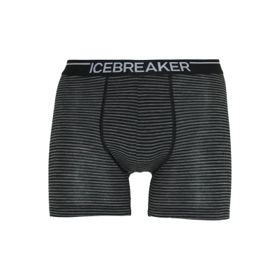 Obrázek Icebreaker Anatomica Boxers Velikost: XXL / Barva (vzor): gritstone HTHR/black stripe