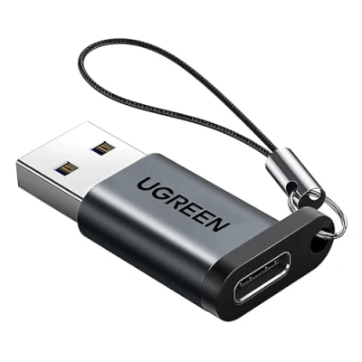 Obrázek UGREEN USB 3.0 na C adaptér 10Gbps konektor zdířku A nabíječka nabíjecí kabel Max 18 W kompatibilní s iPhone16 15 Pro iPad Galaxy S23 série notebooky atd.