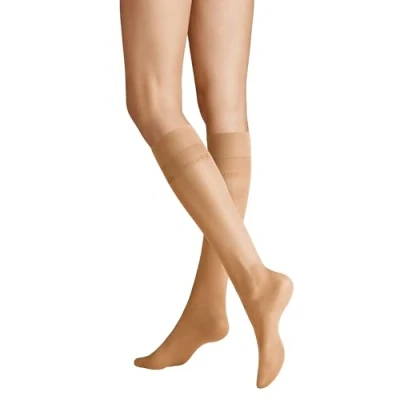 Obrázek HUDSON Dámské podkolenky Glamour 20 transparentní lesk DEN, Skin 0014