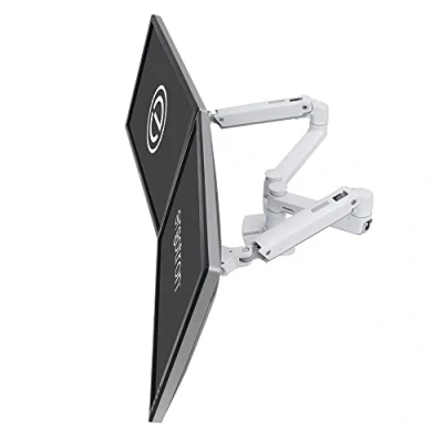 Obrázek ERGOTRON 45 491 216 LX Montagearm für 2 Monitore nebeneinander 68cm 27Zoll bis 33cm anheben 18kg.belastbar VESA 75x75 100x100mm weiß