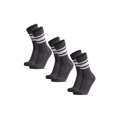 Obrázek Danish Endurance Tennis Performance CREW 3 PACK Sportovní ponožky, Velikost: 43 47, Black white