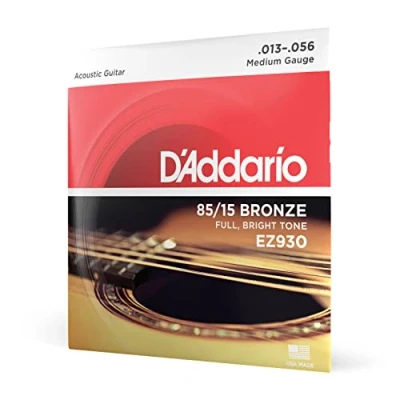 Obrázek D&#039;Addario struny na kytaru westernová kytara akustická nejoblíbenější značka strun po celém světě EZ930 85/15 bronz střední (13 56)