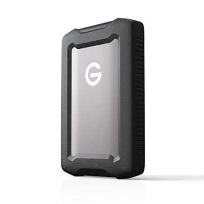 Obrázek SanDisk PROFESSIONAL G Drive ArmorATD 5 TB (mobilní pevný disk, disk se všemi terrainami, kompatibilní s USB C, až 130 MB/s, pro Mac a Windows, odolný vůči vodě prachu)