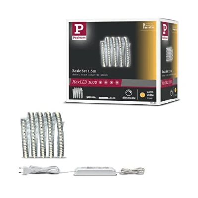 Obrázek Paulmann 705.85 Funkce MaxLED 1000 základní sada 1,5 m teplá bílá 20W 230 / 24V 60VA stříbrná 70585 LED pásek světelný
