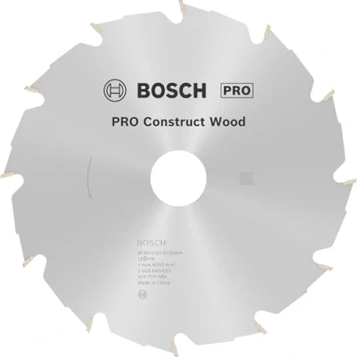 Obrázek Bosch 1x pro Construction Wood pilový kotouč ruční kotoučové pily na síťové (pro stavební dřevo s maltou a hřebíky, Ø mm, profesionální příslušenství,