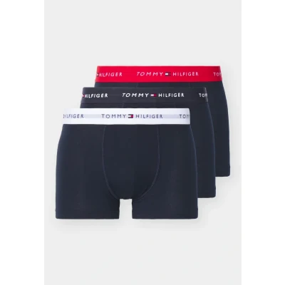 Obrázek Tommy Hilfiger Signature 3 PACK Úzké boxerky, Muži, Velikost: Small, Primary red/white/desert sky