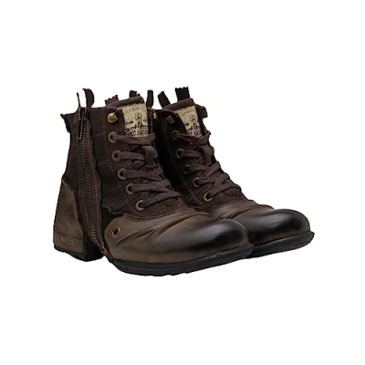 Obrázek Replay Pánské boty Gmu01. 000. c0003l Biker Boots, Dk Brn 018