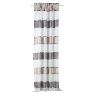 Obrázek Home fashion Závěs s očky, látka, kámen, 145 x 140 cm
