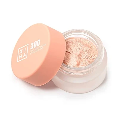 Obrázek 3INA MAKEUP The 24h Cream Eyeshadow 300 růžové tělové oční stíny s krémovou texturou matné třpytivé a voděodolný krém Vegan bez Cruelty