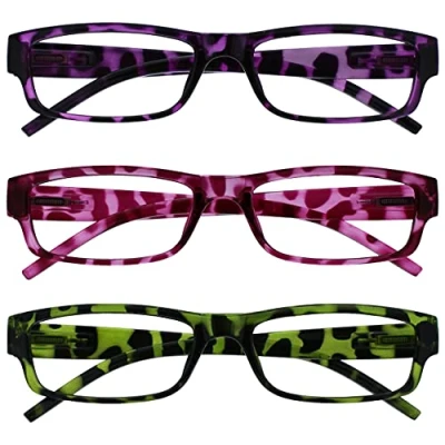 Obrázek The Reading Glasses Company Brýle na čtení firemní šeříková růžová zelená lehké komfortní čtenáři hodnota 3dílné balení pánské ženy RRR32 546 +2,50