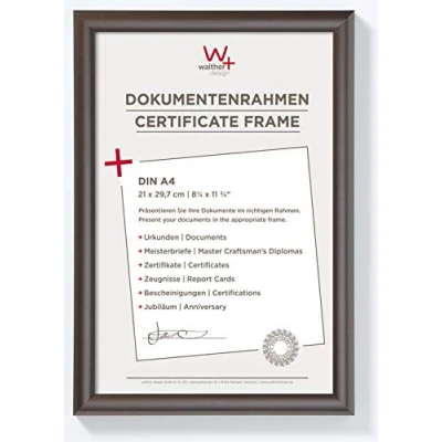 Obrázek walther design rám obrazu ocel 21 x 29,7 cm (DIN A4) Trendstyle plastový KP130D