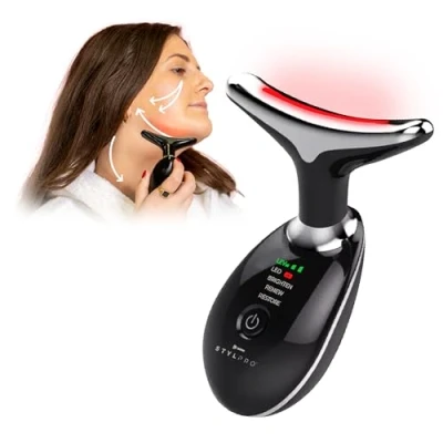 Obrázek STYLPRO Fabulous Firmer LED masážní přístroj na obličej a krk světelná terapie pro napnutí pokožky, lifting, posílení kolagenu, redukci vrásek zpevnění