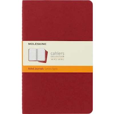Obrázek Zápisníky Cahier od Moleskine (lepenková vazba), sada 3 kusů Large/A5