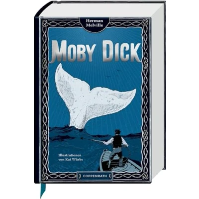 Obrázek Moby Dick: oder Der Wal: Abenteuer Klassiker mit 10 aufwendig gestalteten Extras. Durchgehend handillustriert, Leseband (Große Schmuckausgabe)