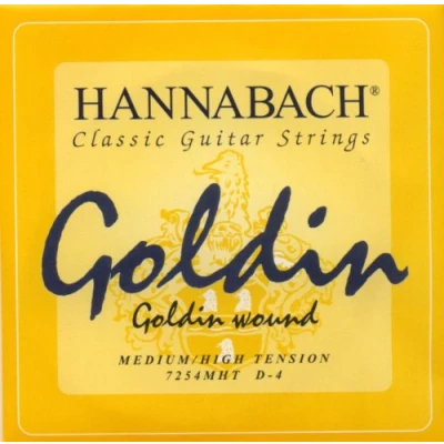 Obrázek Hannabach Struny na klasickou kytaru série 725 Medium/High Tension Goldin D4 7254MHT