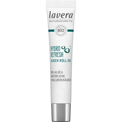 Obrázek lavera Hydro Refresh Eye Roll On s řasami a kyselinou hyaluronovou chladí osvěžuje veganská přírodní kosmetika 15 ml
