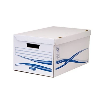 Obrázek Bankers box Basic výklopný kryt Kostka 10 kusů, modrá