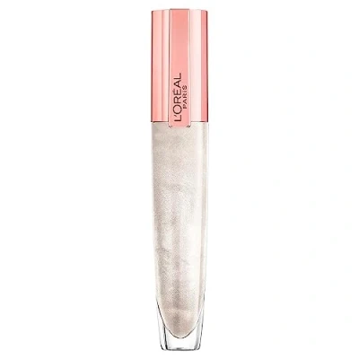 Obrázek L&#039;Oréal Paris Lesklý lesk na rty pro maximální objem, pečující účinek, s kyselinou hyaluronovou a kolagenovými AS fragmenty, Glow Paradise Brilliant Signature Plump in Gloss, č. 400 I Maximize