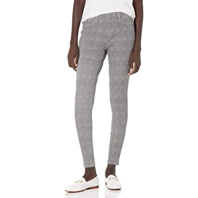 Obrázek Amazon Essentials Damen Strick Jeggings zum Hineinschlüpfen (in Übergröße erhältlich), Schwarz Grau Glencheck, M Lang