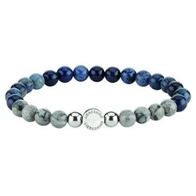 Obrázek Liebeskind Náramek Berlin Beads LJ 0091 B 17 Jasper &amp; ušlechtilá ocel, Nerezová Jaspis, Vene