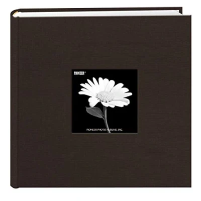 Obrázek Fotoalbum Pioneer s přihrádkami na fotografie a fotorámečky z látky, vícebarevné, 24,13 x 23,87 5,08 cm