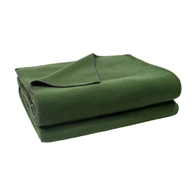 Obrázek Zoeppritz deka v barvě: tmavě zelená, z 65 % polyesteru, vyrobena 35 viskózy, velikost: 160 x 200 cm, 103291 661 200, Dark Jade