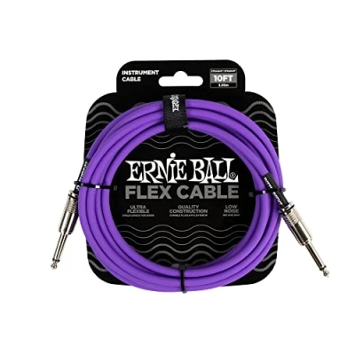 Obrázek Ernie Ball Flex nástrojový kabel rovný/rovný 3,05 m (10 ft) fialový
