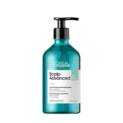 Obrázek L&#039;Oréal Professionnel Šampon na vlasy pro čištění mastné pokožky hlavy, Scalp Advanced, Anti Oiliness Dermo Purifier Šampon, 300 ml