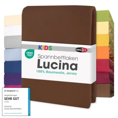Obrázek dětské napínací prostěradlo CelinaTex, bavlněný žerzej mnoho barev samostatně nebo v sadě na matrace 60 x 120 až 70 140 cm Lucina Minis