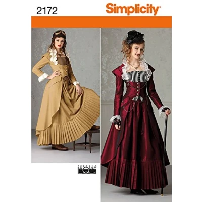 Obrázek Simplicity R5 14 16 18 20 22 Sewing Pattern 2172 Misses Costume