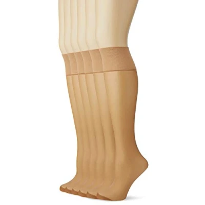 Obrázek Dim Kniestrümpfe Beauty Resist Damen x6, Beige, One Size