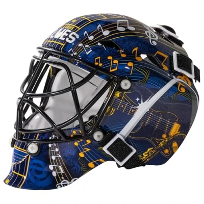 Obrázek Franklin Sports Sběratelská helma na lední hokej Brankář Mini, design: Logo týmu NHL, unisex, 7784F02, námořnická modrá