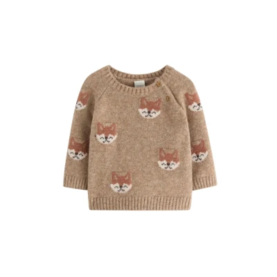 Obrázek Lindex Animal Svetr pro děti, Velikost: 92, Beige melange