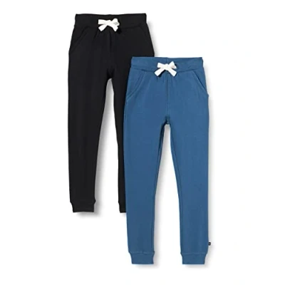 Obrázek MAGIC KIDS WEAR Unisex dětské kalhoty (balení 2 ks), Balení ks Black/Blue (106)