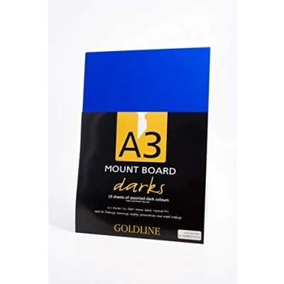 Obrázek Clairefontaine GMB3/ASTDZ Packung mit 10 laminierten Kartons (1,25mm, DIN A3) 1 Pack dunkelfarbig sortiert